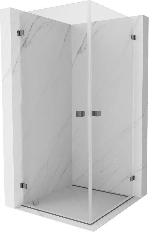 Kabina prysznicowa uchylna Mexen Lunar-B gun metal 90 x 90 cm 1 szt.