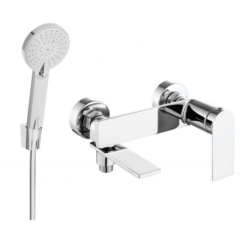 Bateria wannowa z zestawem prysznicowym Mexen Zero chrom 7113R40-00 1 szt.