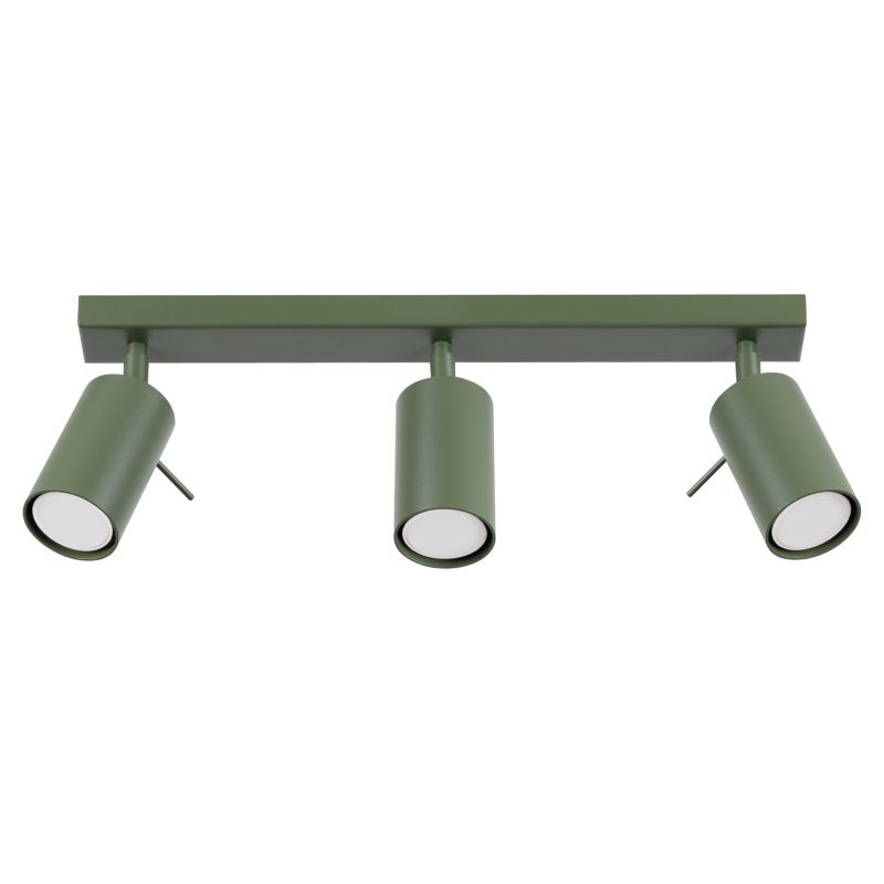Plafon Sollux Lighting RING 3L zielony oliwkowy 1 szt.