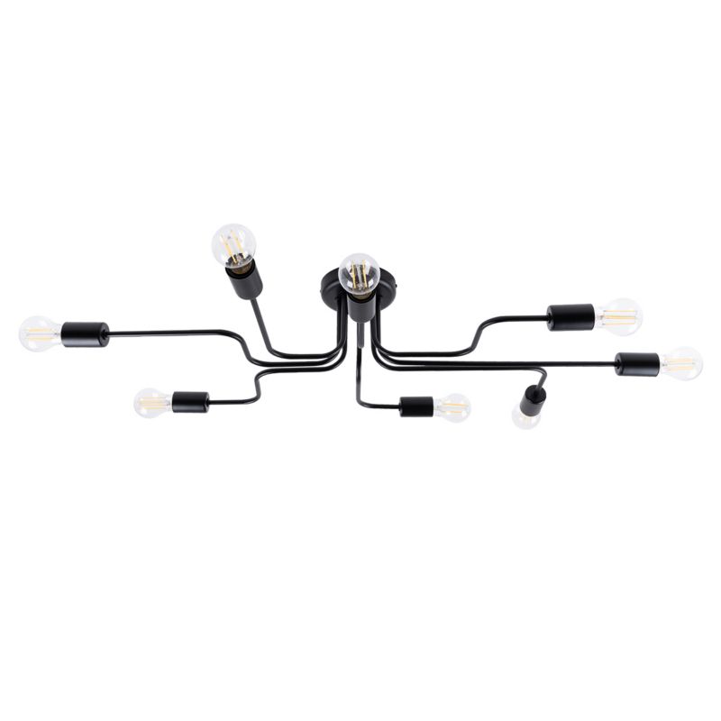 Żyrandol Sollux Lighting VECTOR 8 czarny 1 szt.