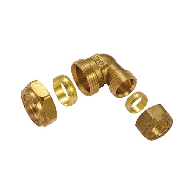 Kolano 90° Comap zacisk-zacisk 22 x 22 mm