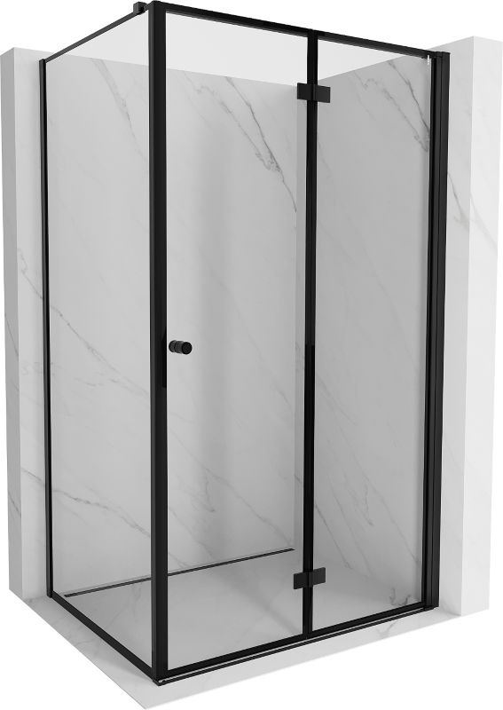 Kabina prysznicowa Mexen Mist-F T czarna 70x110 cm prawa 1 szt