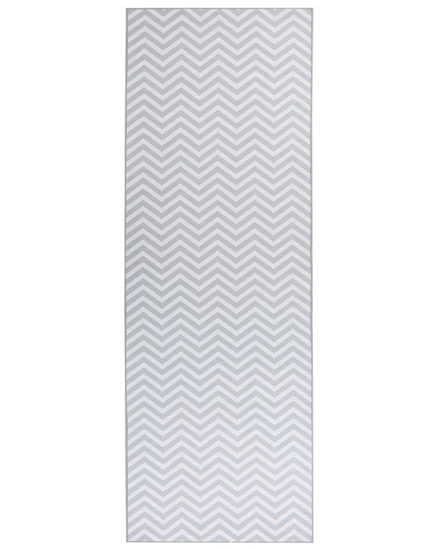 Dywan 70 x 200 cm biało-szary Saikheda 1 szt.