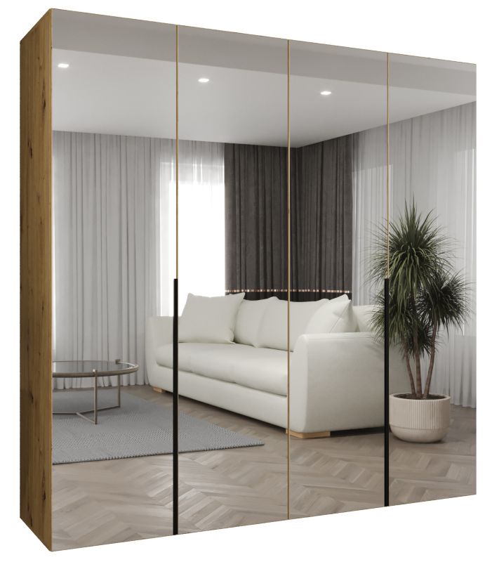 Szafa uchylna Abiks ALICANTE 3 200 wys 202 cm Artisan + Czarny 1 szt