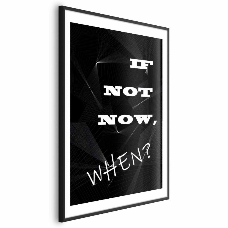 Plakat Artgeist When 40x60 cm z ramą czarną 1 szt