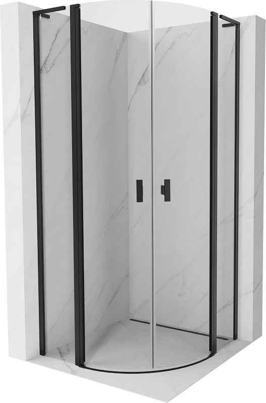 Kabina prysznicowa Mexen Mist L czarna 80x80 cm - 8A32L-080-080-70-00 1 szt.
