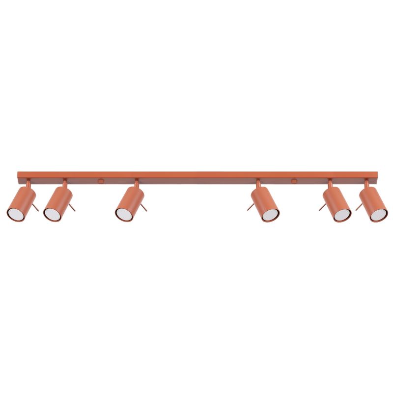 Plafon Sollux Lighting RING 6L ochra czerwona 1 szt.