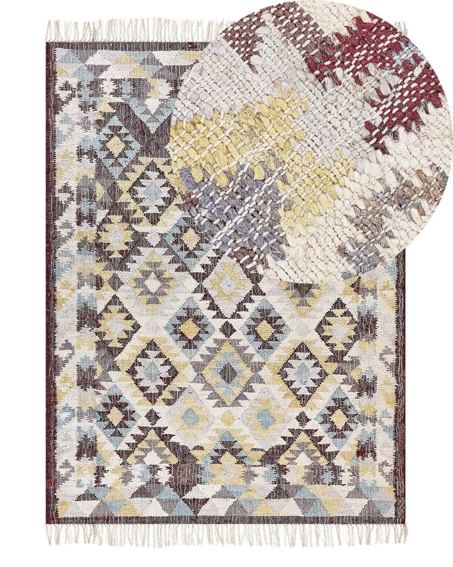 Dywan z juty 140 x 160 cm wielokolorowy Fener 1 szt.