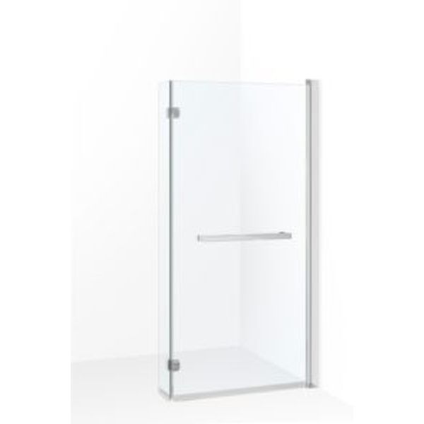 Parawan nawannowy Kerra Cristal 21 ruchomy 80x150 cm profile chrom szkło transparentne 1 szt.