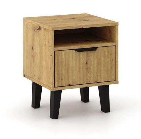 Szafka nocna Scandi 1S Slim dąb artisan 40x48x39 cm 1 szt