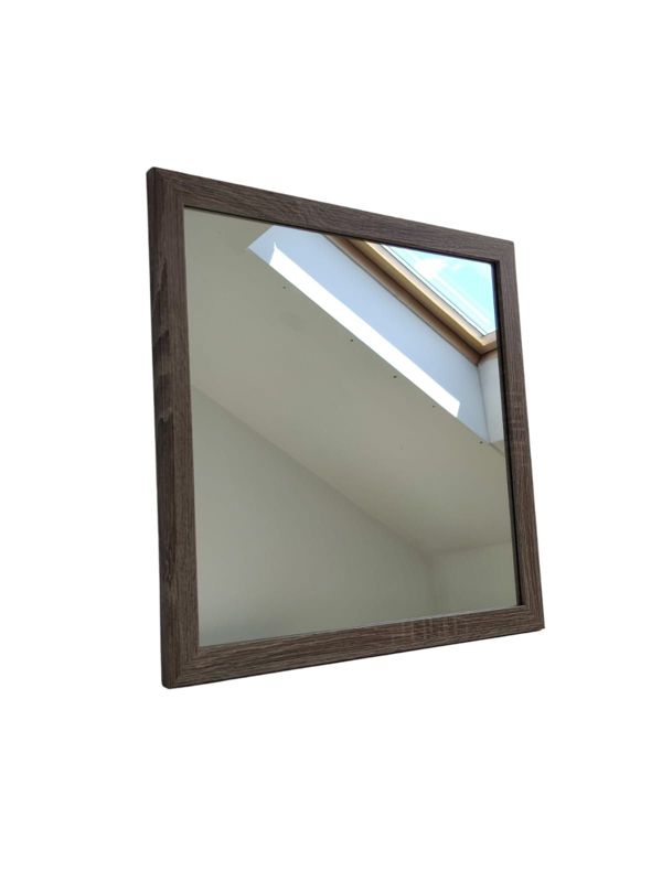 Lustro kwadratowe z serii HIT Erama 40 x 40 cm w ramie sonoma truflowa 1szt.