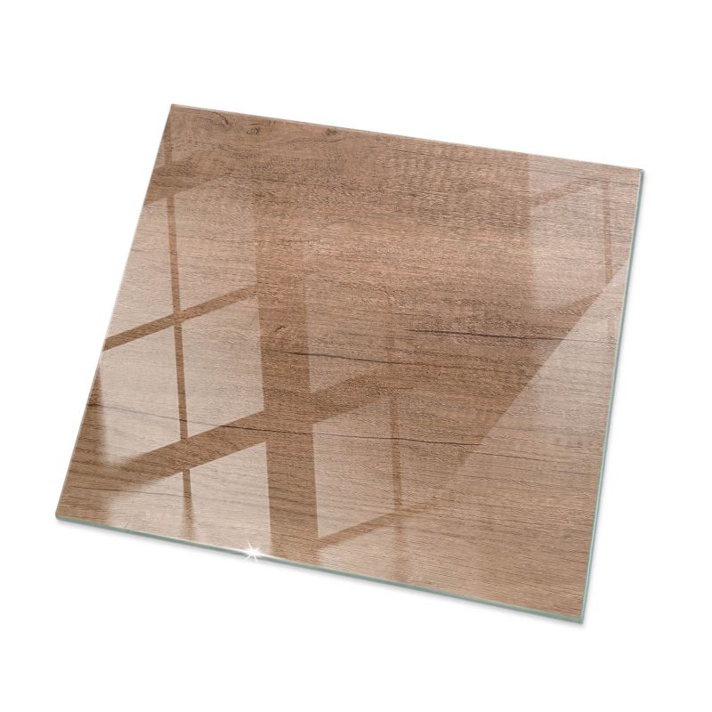 Blat szklany Tulup 60x60 cm Naturalny wzór drewna 1 szt.