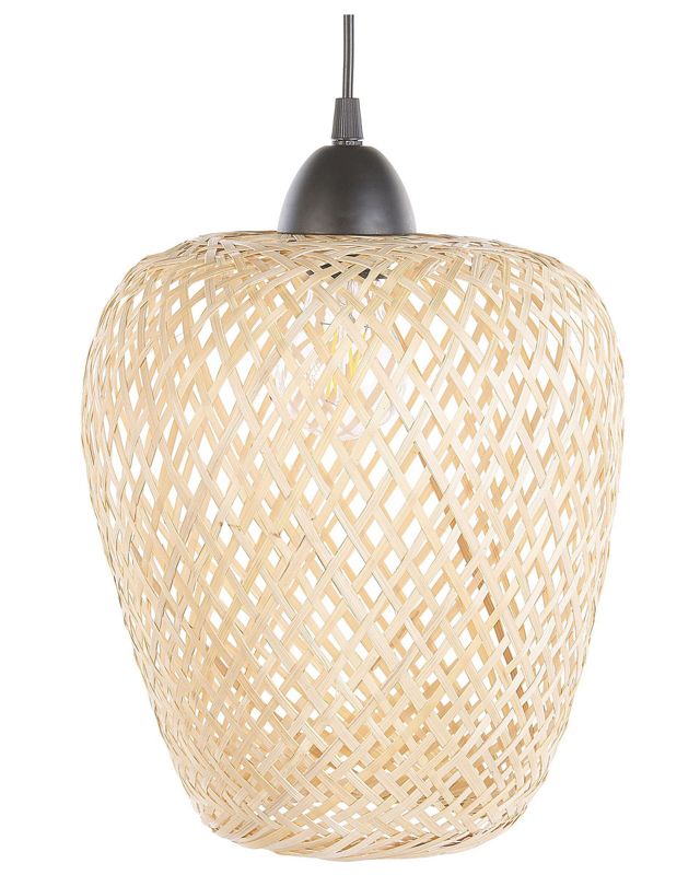 Lampa wisząca Bomu Drewno bambusowe Miedziany 1 szt.