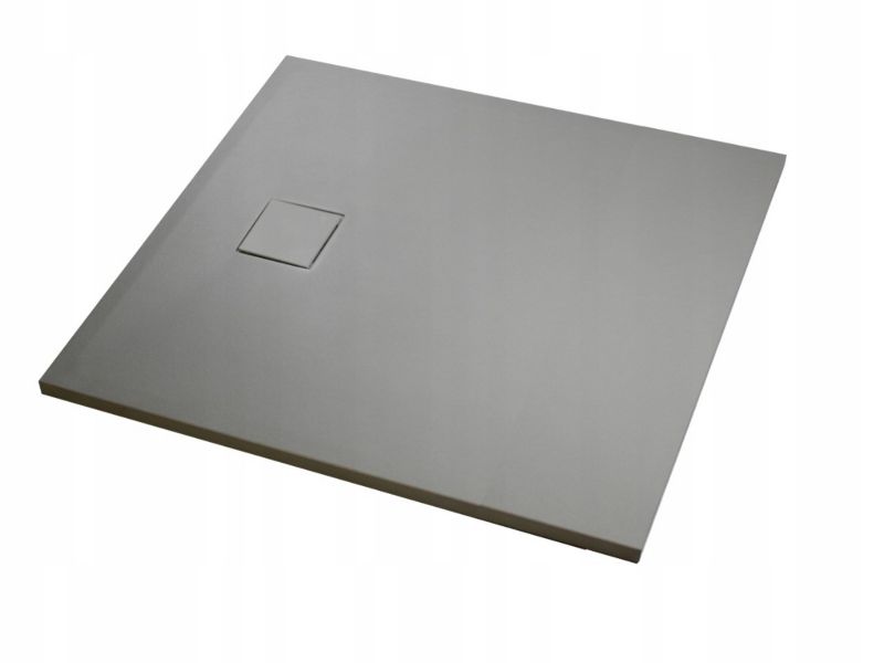 Brodzik prysznicowy slim BLOOM Durasan 120x80x2,6 szary prostokątny SMC najtańszy brodzik na wymiar 1 szt.