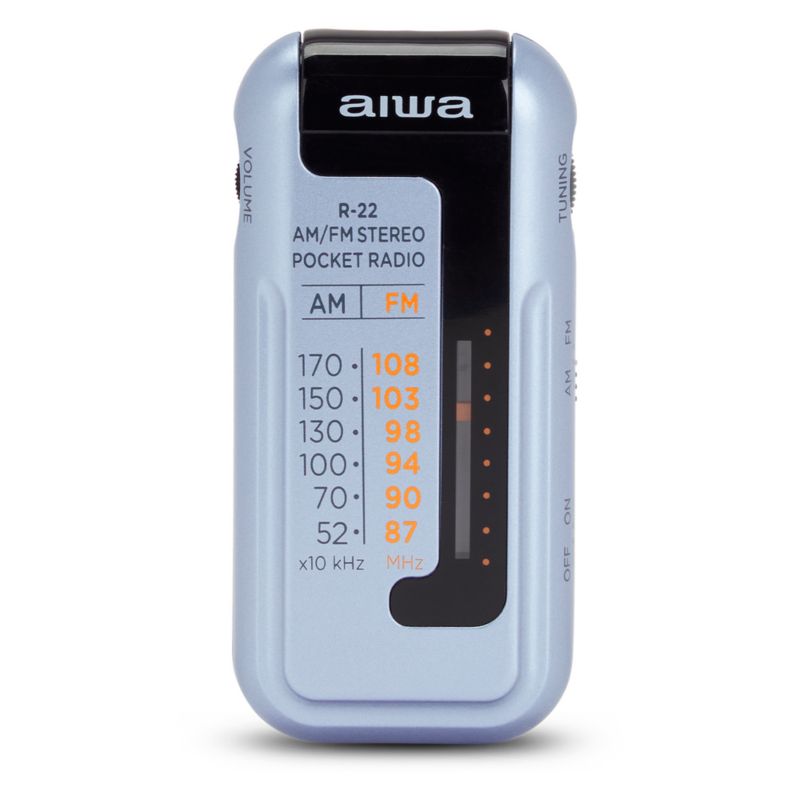 Przenośne Radio AIWA R-22SL Srebrne 1szt.