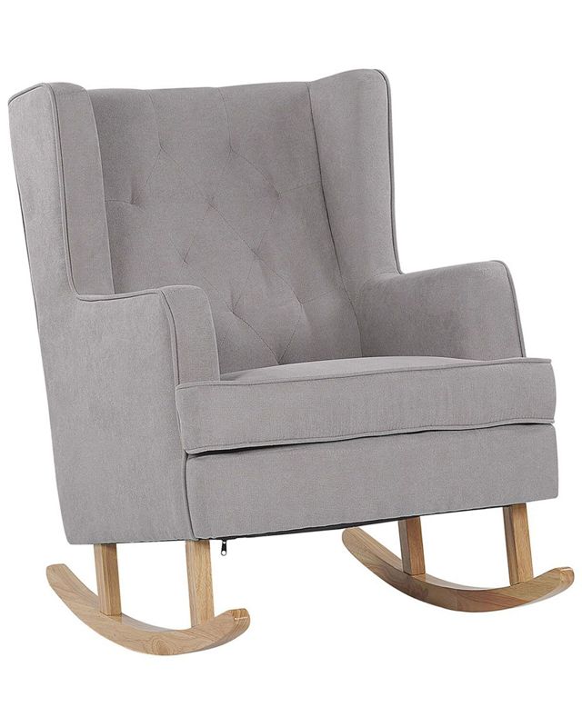 Fotel bujany Trondheim Jasnoszary 1 szt.