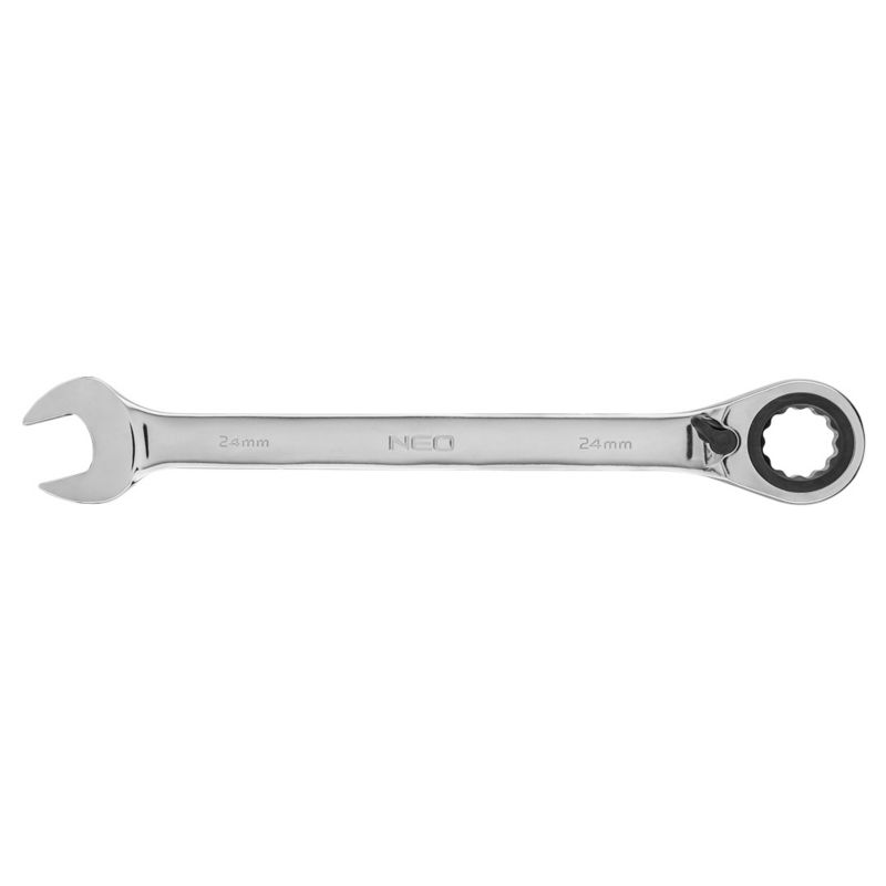 Klucz płasko-oczkowy NEO TOOLS z grzechotką i przełącznikiem 24 mm 1 szt