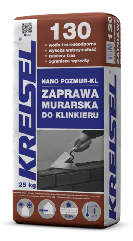 Zaprawa do klinkieru Kreisel 25 kg szary
