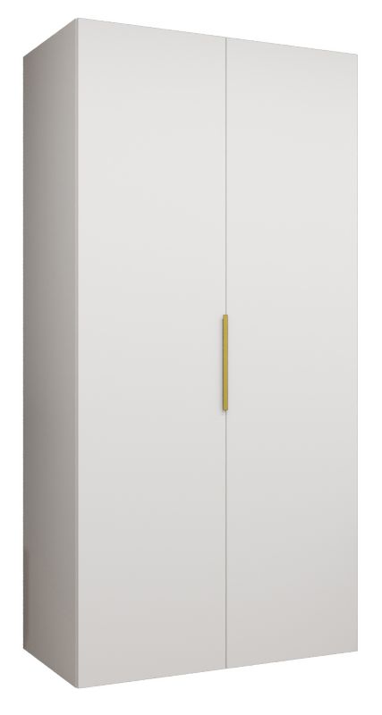 Szafa uchylna Abiks MARBELLA 1 100 wys 202 cm Biały + Złoty 1 szt