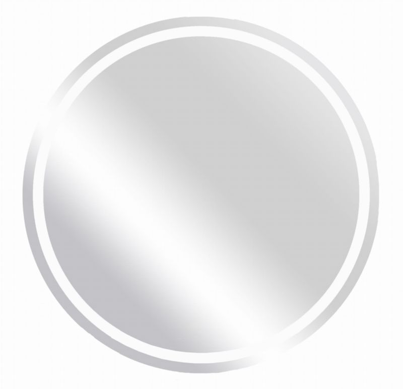 Lustro łazienkowe Luna Plus okrągłe z oświetleniem LED fi 70 cm IP 44 z piaskowaniem BD art Barwa ciepła 1 szt.