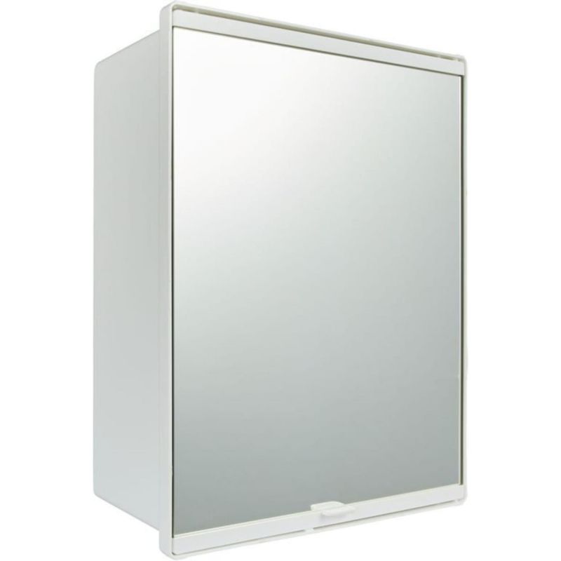 Szafka Domotechnika z lustrem 32x40x14 cm biała 1szt