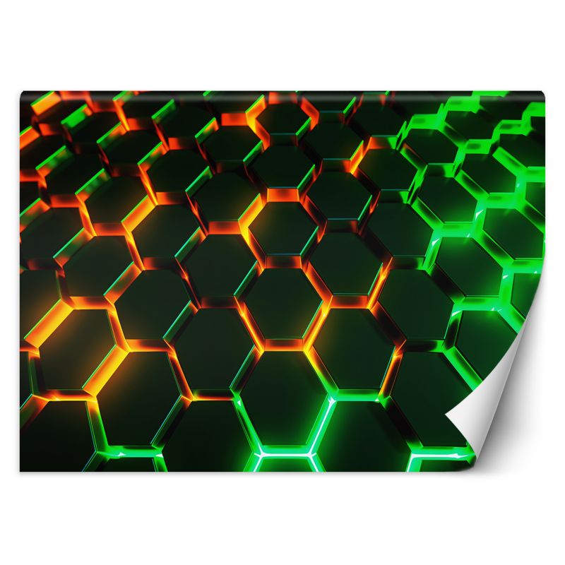 Fototapeta Feeby Neonowe kształty abstrakcja 3D 200x140 1 szt