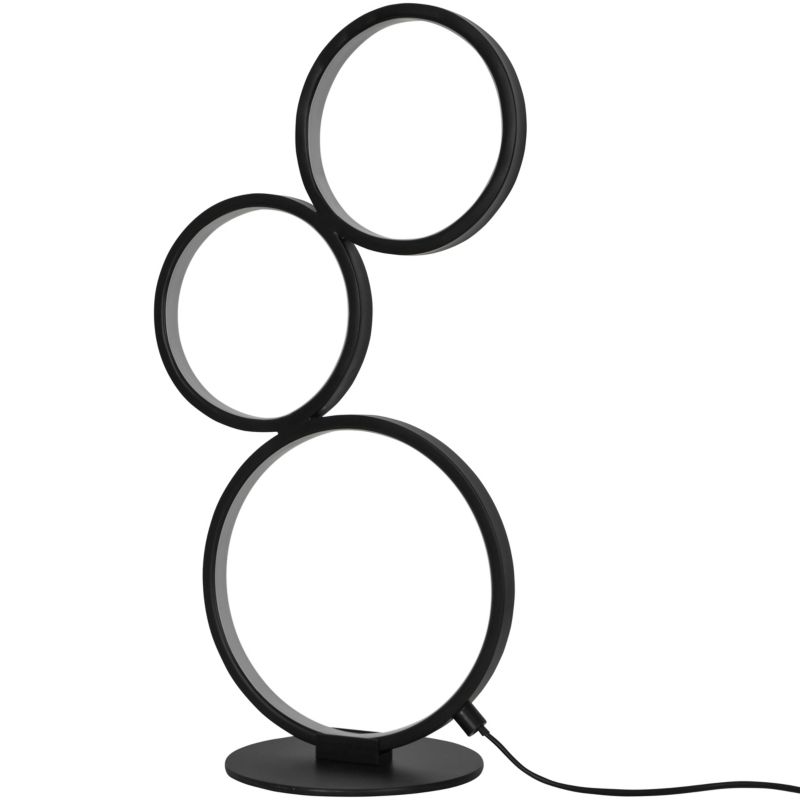 Lampa stołowa GoodHome Samana 1000 lm 3000 K czarna DIM