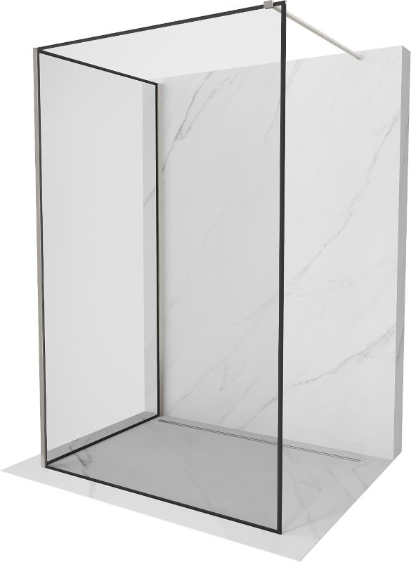 Ścianka prysznicowa Mexen Kioto czarny wzór 140x80 cm 800-140-212-97-70-080 1 szt.