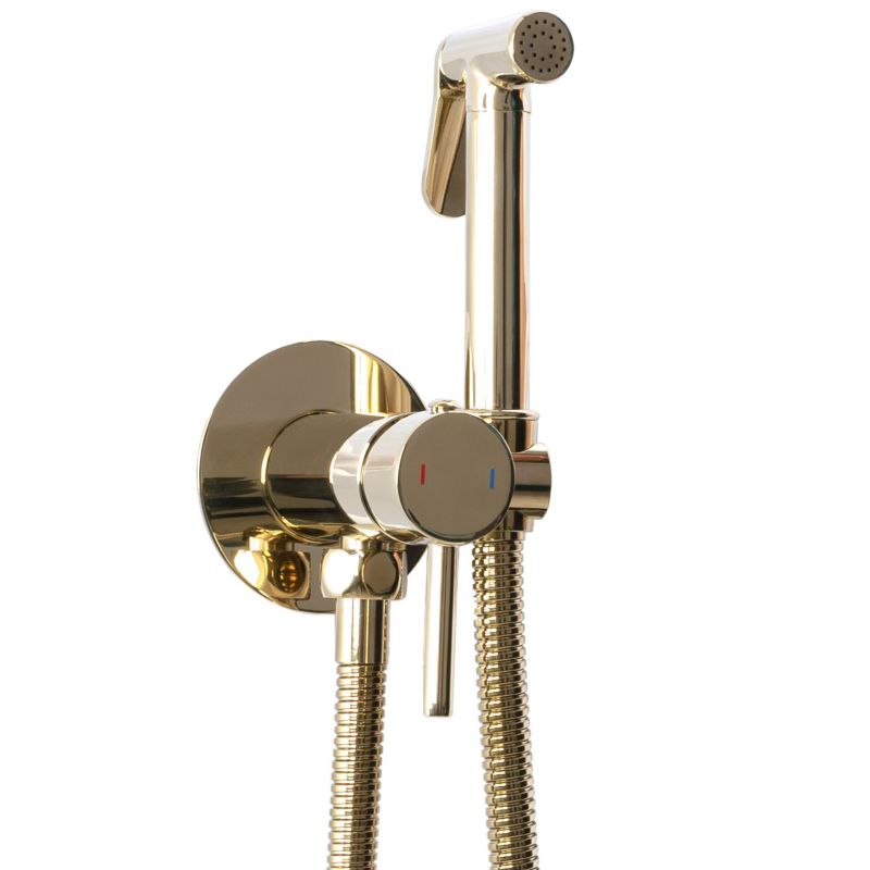 Bateria Bidetowa Rea Loop Lungo Złoty 9X7X19Cm 1 Szt