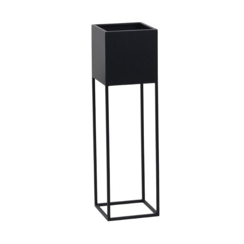 Osłonka doniczki Lizbona S Direct Home &Garden czarna 19x67 cm 1 szt.