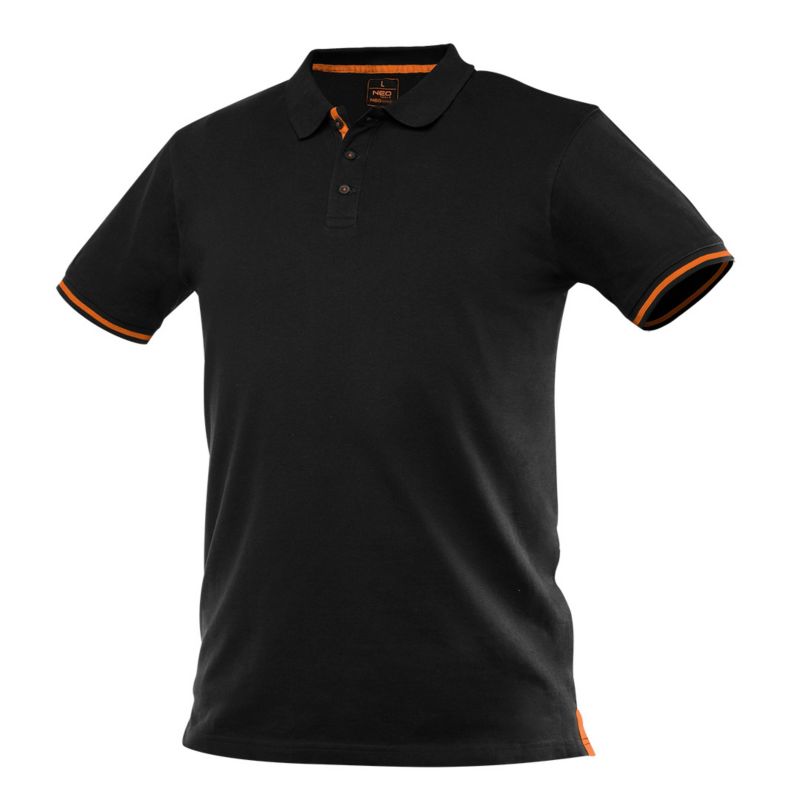 Koszulka polo Garage 100% bawełna pique XL czarna 1 szt.