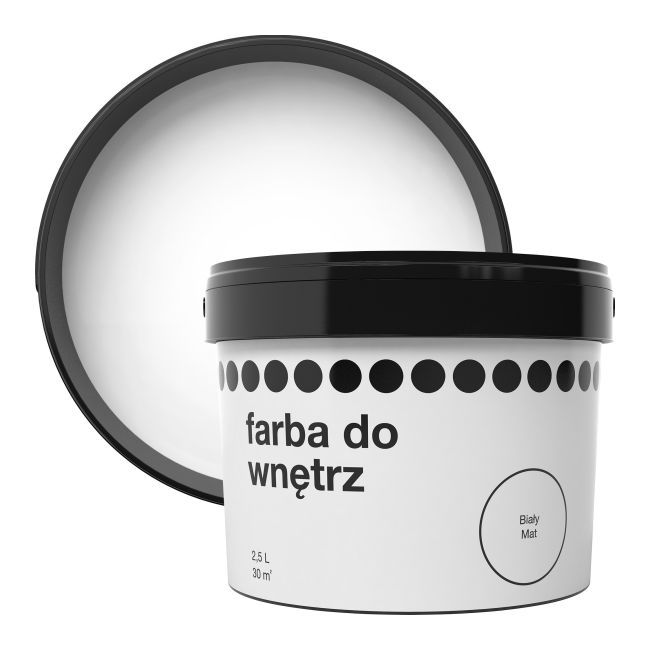 Farba biała mat 2,5 l