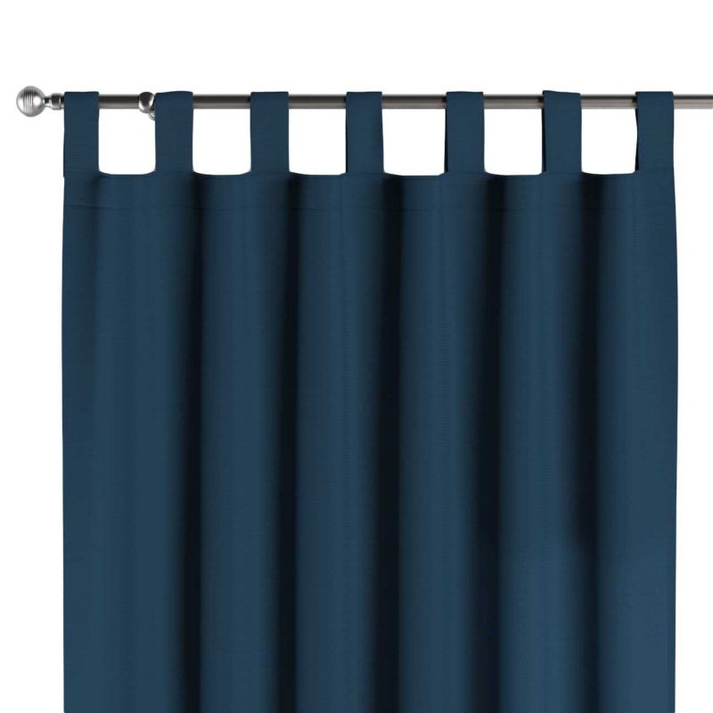Zasłona na szelkach Dekoria 130x260 cm Cotton Panama Ocean blue morski niebieski 1 szt.