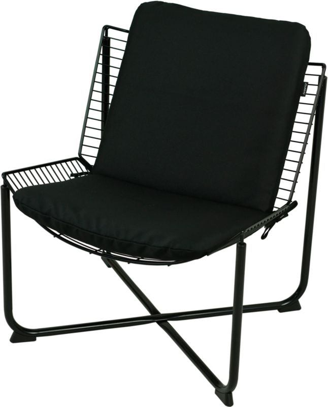 Poduszka na fotel metalowy AMPO IKEA czarny gładki 1 szt.