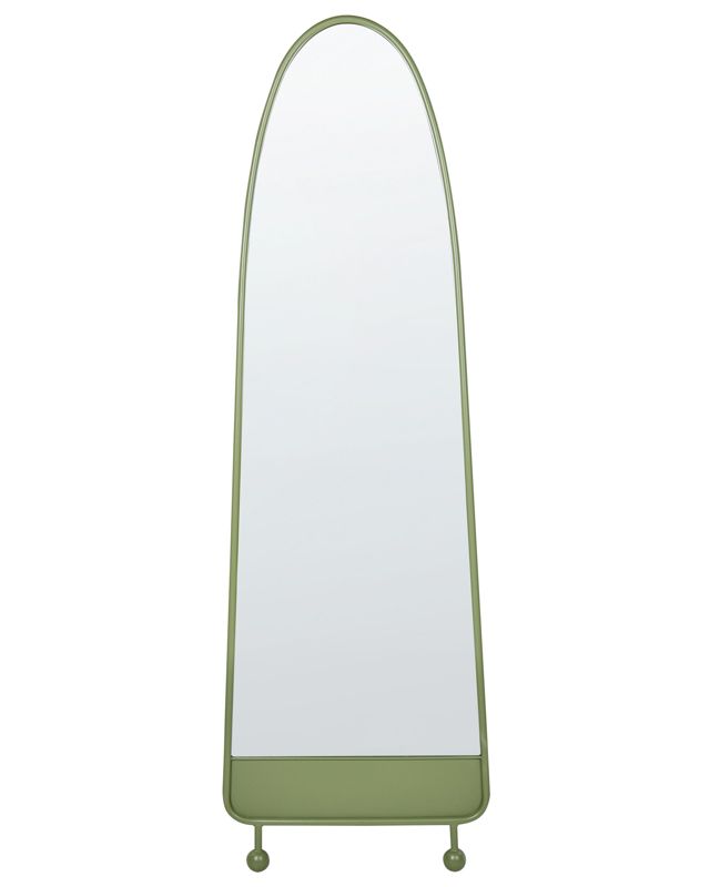 Lustro ścienne Parnay 45 cm 146 cm Metal Oliwkowy 1 szt.