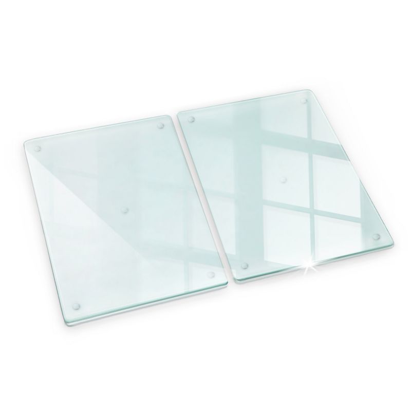 Deska szklana transparentna Tulup 2x40x52 cm 2 szt.