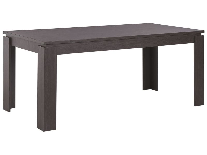 Stół do jadalni dla 6 osób Viton 90 cm 180 cm Ciemne drewno 1 szt.
