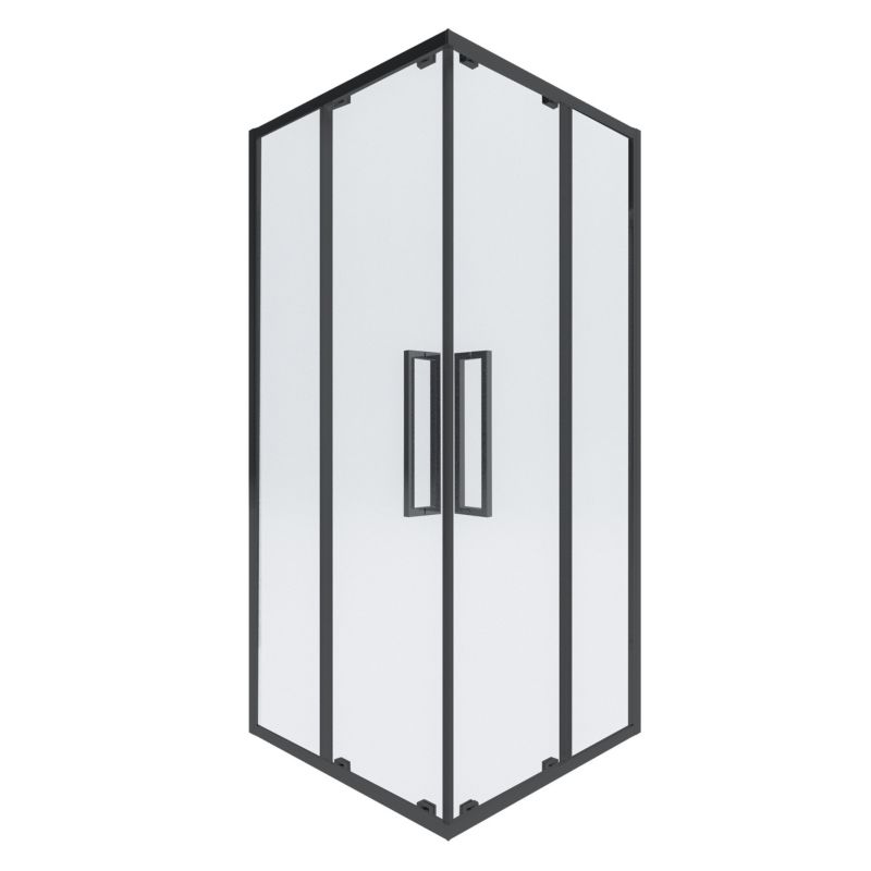 Kabina prysznicowa CELESTIA Durasan 80x80 czarna kwadratowa 1 szt.