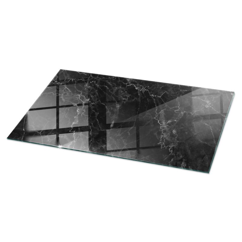 Blat szklany Tulup 100x50 cm Wzór marmurowy z żyłkami 1 szt.