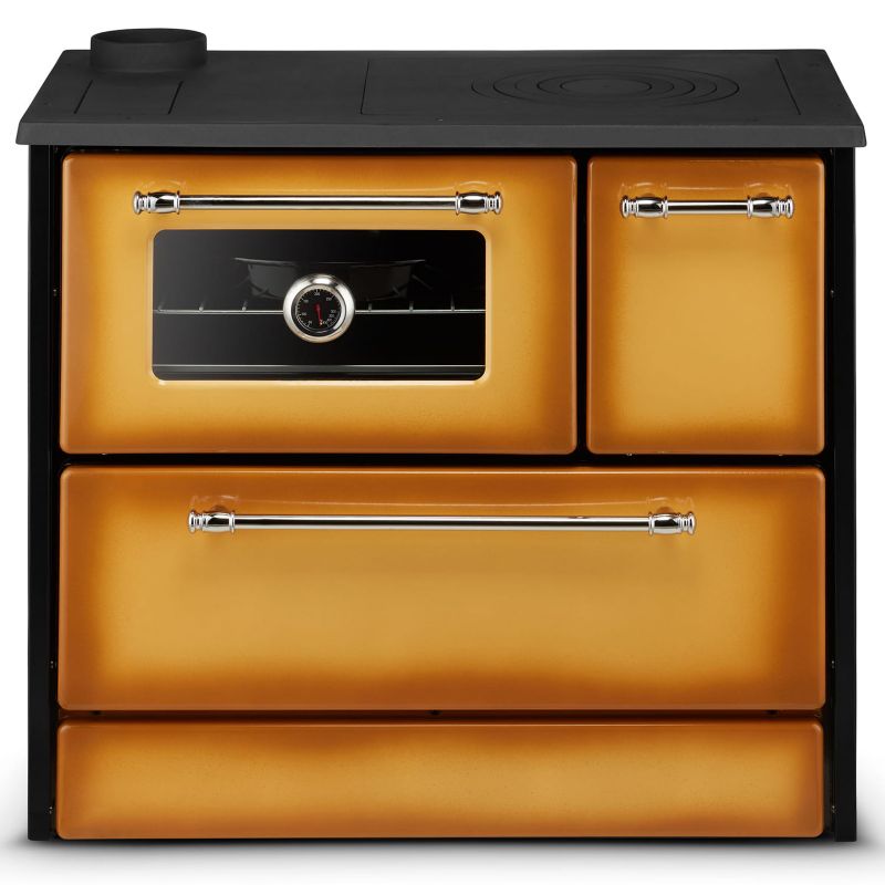 Kuchnia na drewno piec kominek koza kuchnia kocioł CO OMEGA 701T kolor deluxe z płaszczem wodnym 16kW LEWA 1 szt