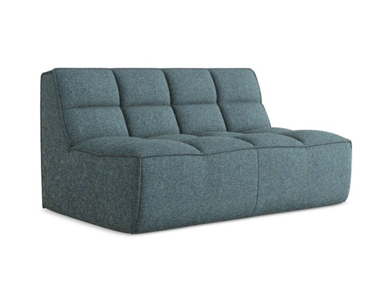 Modułowa sofa 2-osobowa Makamii Kalai z tkaniny strukturalnej 160x93 cm jeans 1 szt.
