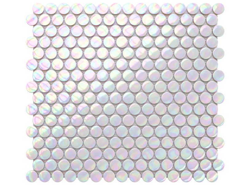 Mozaika ceramiczna Ilcom Penny Dots White Pearl Shine 29.3 x 31.7 cm 1 szt.