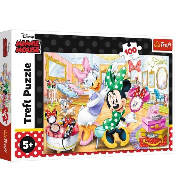 Trefl Puzzle 100 Minnie w salonie