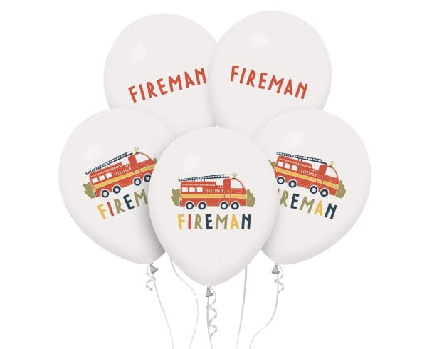 Balony Fireman, 12"/ 5 szt.