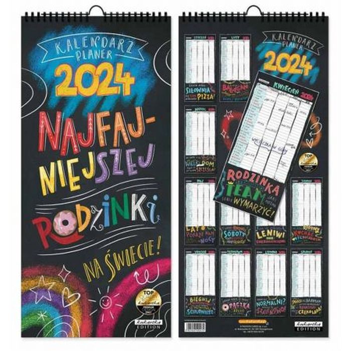Kalendarz Planer Tablicowy Najfajniejszej Rodzinki na Świecie Kukartka