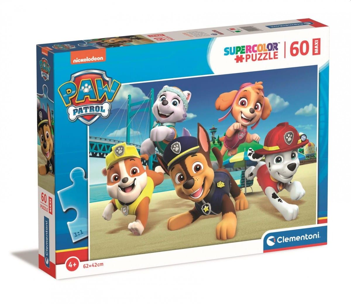 PUZZLE 60 EL MAXI SUPER KOLOR PAW PATROL