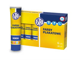 Farba 30ml PLAKATOWA tuby ASTRA NIEBIESKA