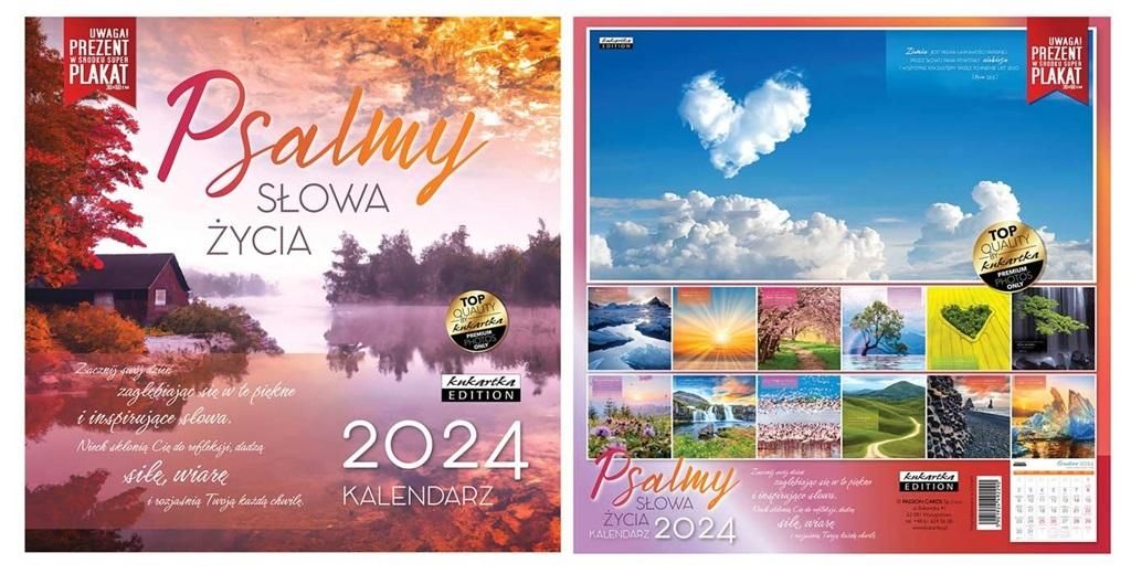 Kukartka Kalendarz Classic 2024 Psalmy Słowa Życia