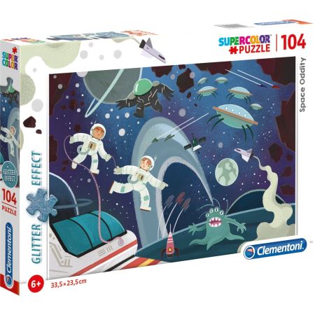 PUZZLE 104 GLITTER SPACE ODDITY