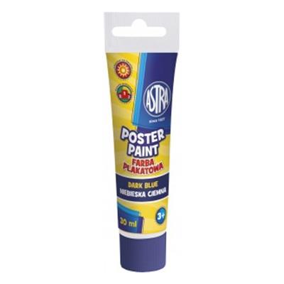 Farba 30ml PLAKATOWA tuby ASTRA NIEBIESKA CIEMNA